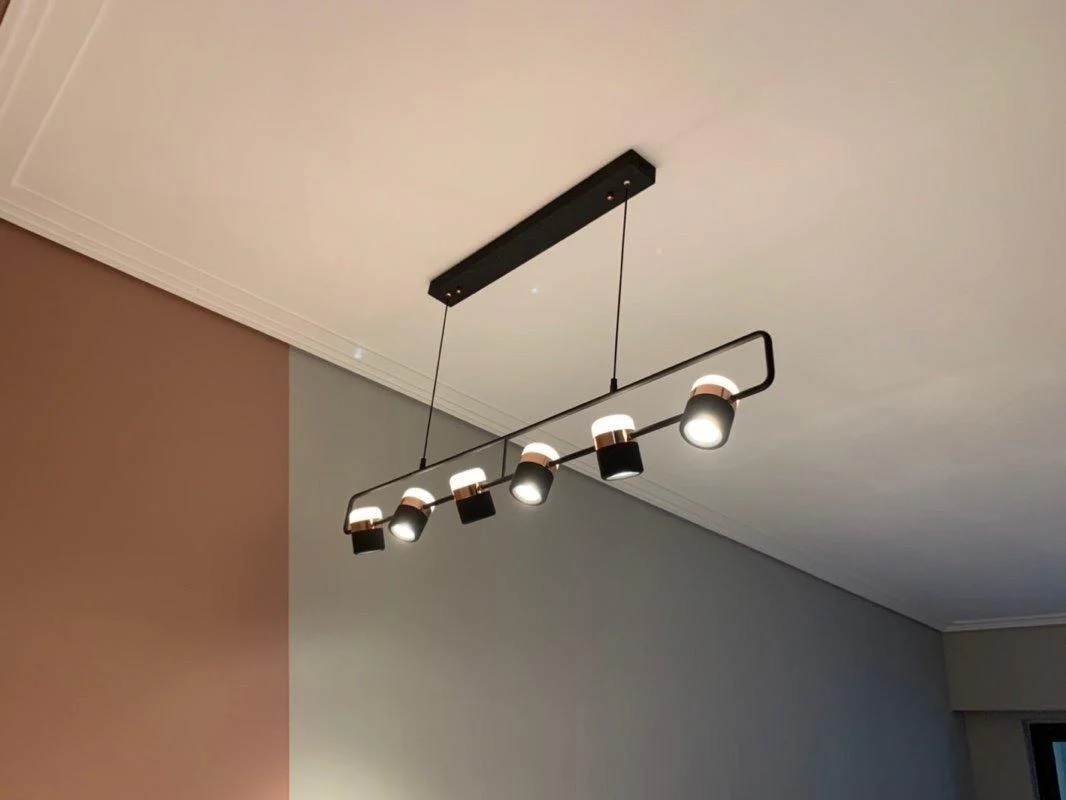 Подвесной светильник Adjustable Glass - горизонтальный: 18см x 11см, золотой, белый, холодный свет