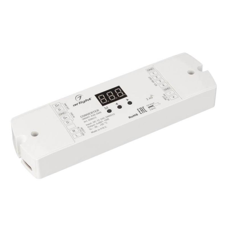 Конвертер ARLIGHT SMART-K40-DMX (12-24V, 0/1-10V) 028413