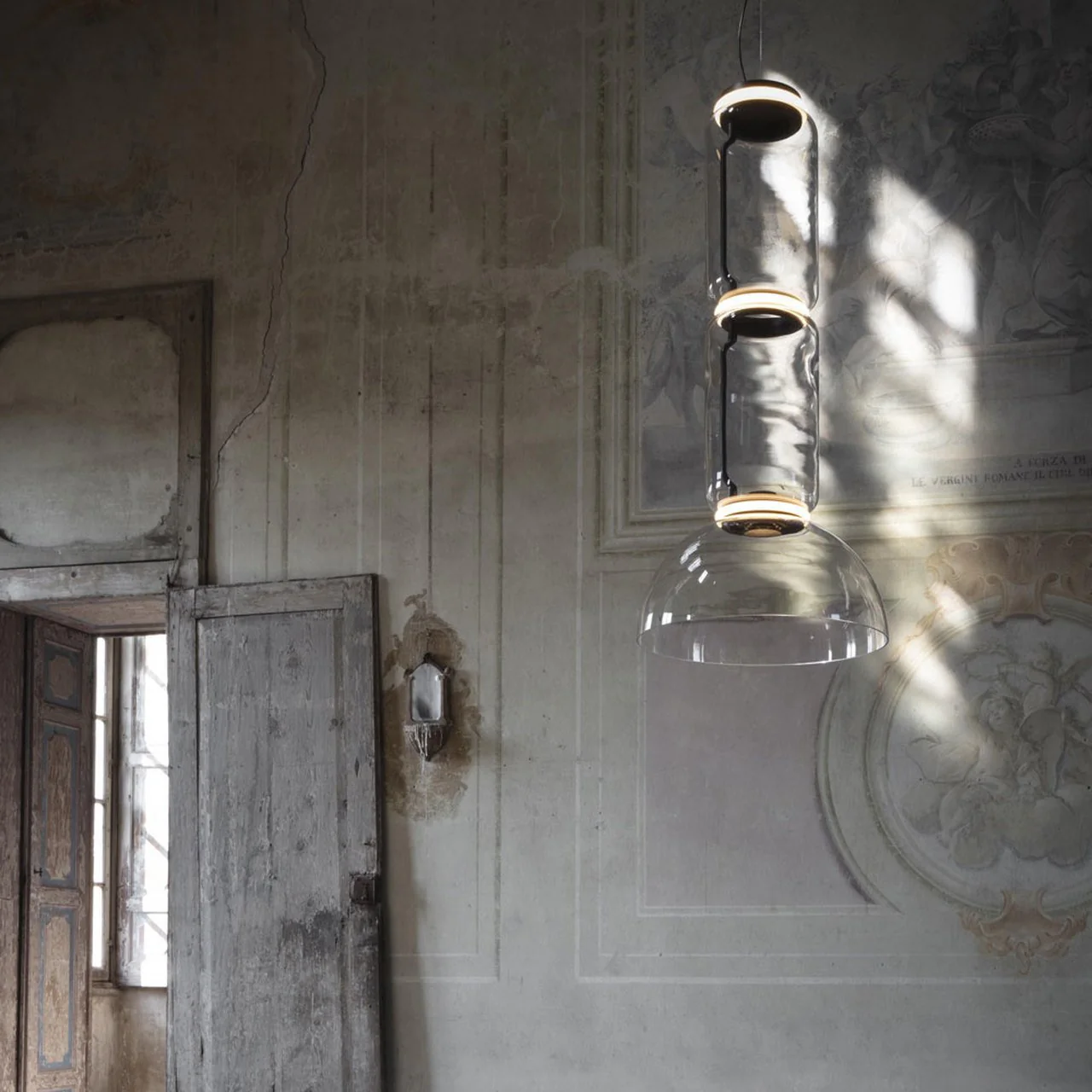 Подвесной светильник Cylindrical Glass - ∅26см х 57см, нейтральный свет