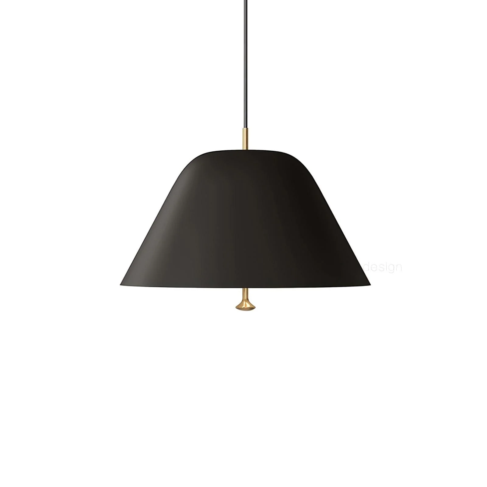 Подвесной светильник Minimalist - ∅28см x 150см, белый, черный