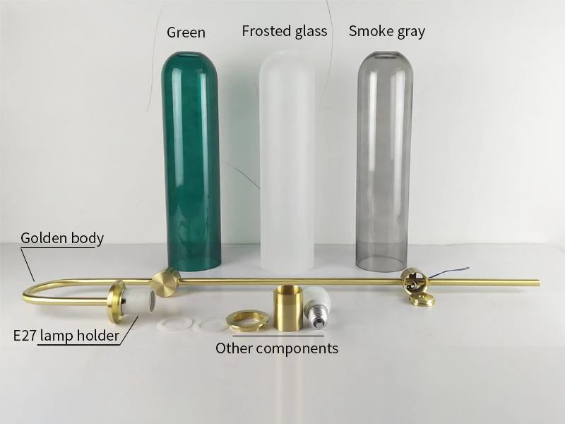 Настенный светильник Modern Glass - 19см x 80см, золотой, прозрачный