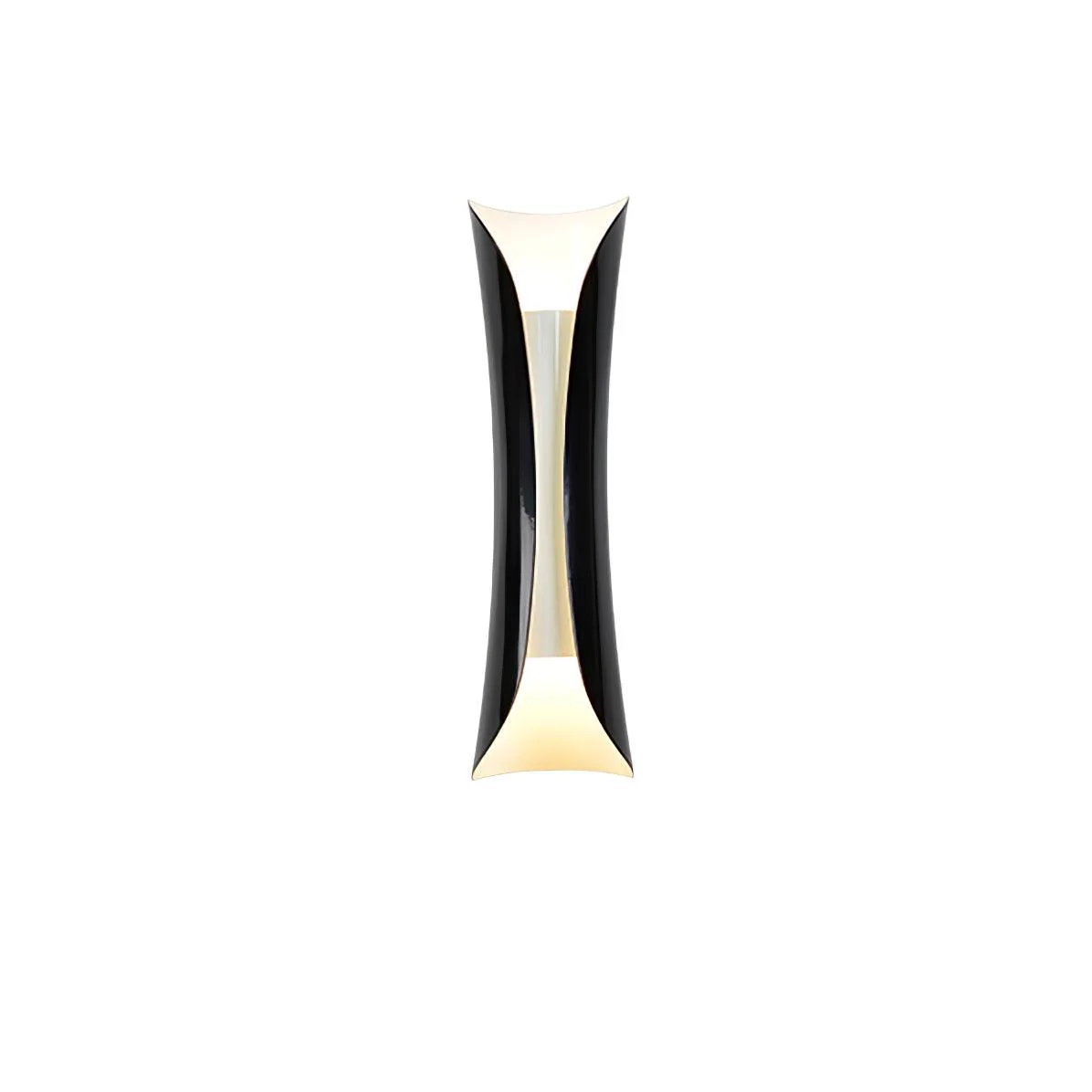 Small Waist Wall Lamp - W 5.3″ x H 13.4″ Set Of 2 / Gold & White