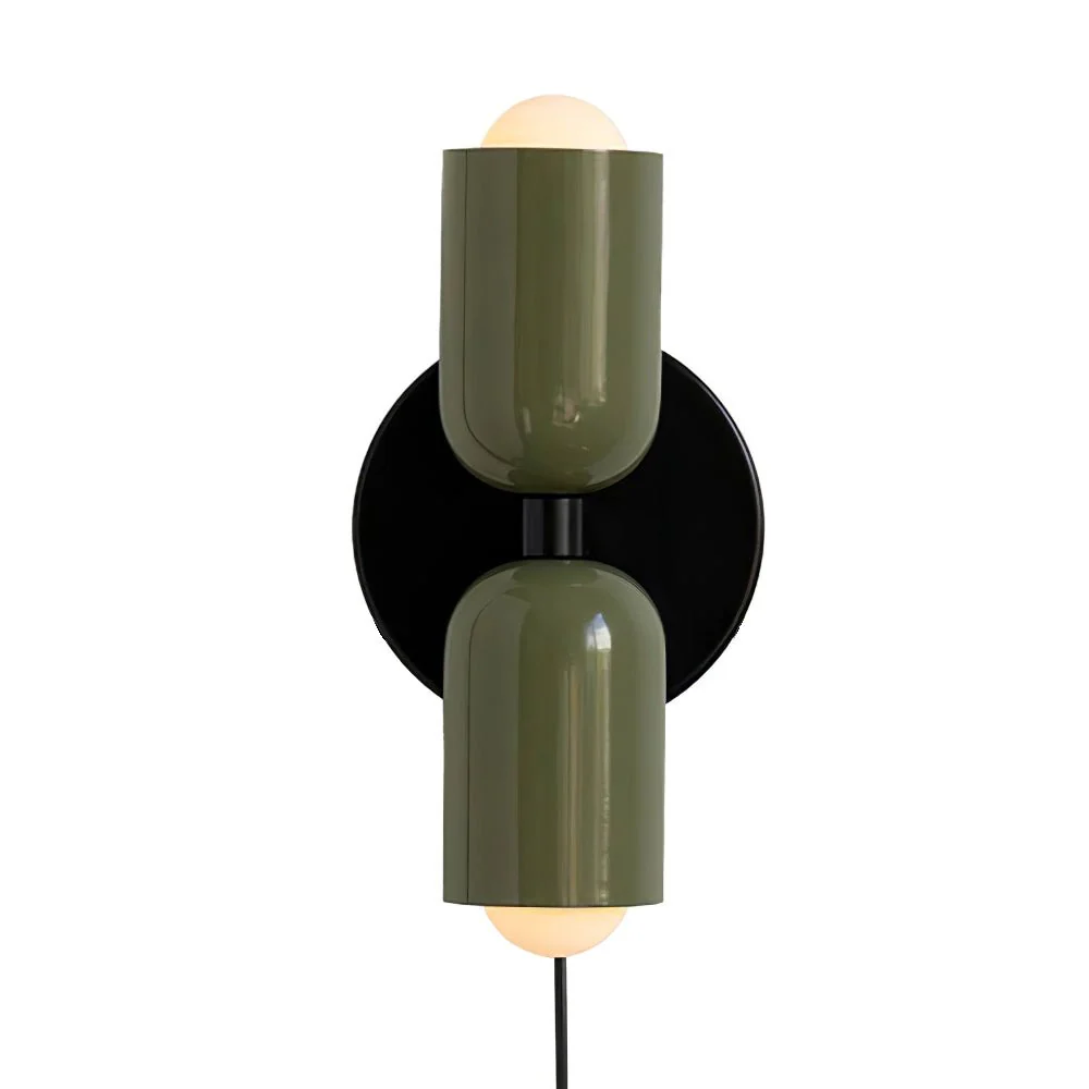 Настенный светильник Couleur Double Plug In - 12см x 20см, розовый