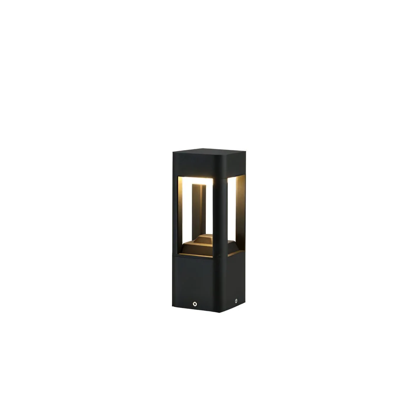 Уличный светильник Rectangular Column Garden - ∅10см x 60см, черный, теплый свет