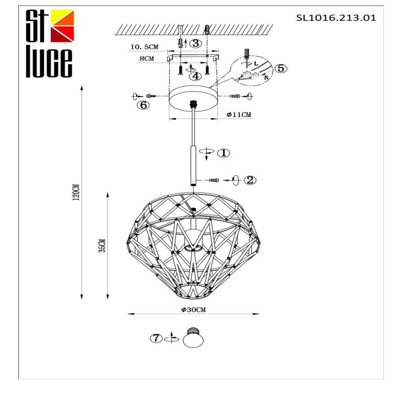 Светильник подвесной ST Luce NARRIO SL1016.213.01