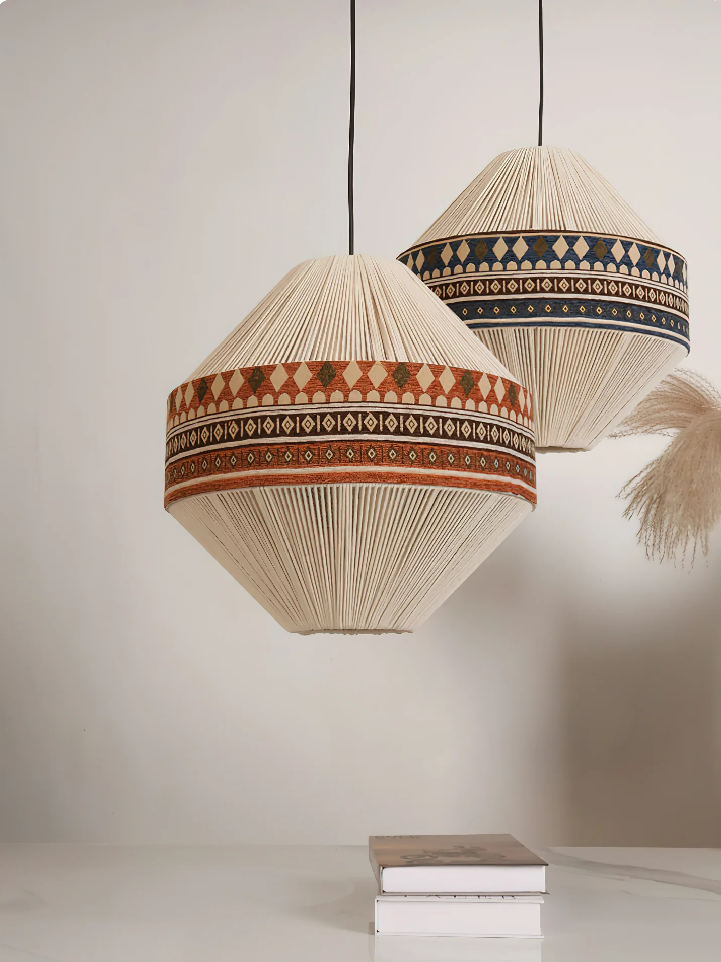 Подвесной светильник Bohemian Fringe - модель В ∅22см x 32см, бежевый