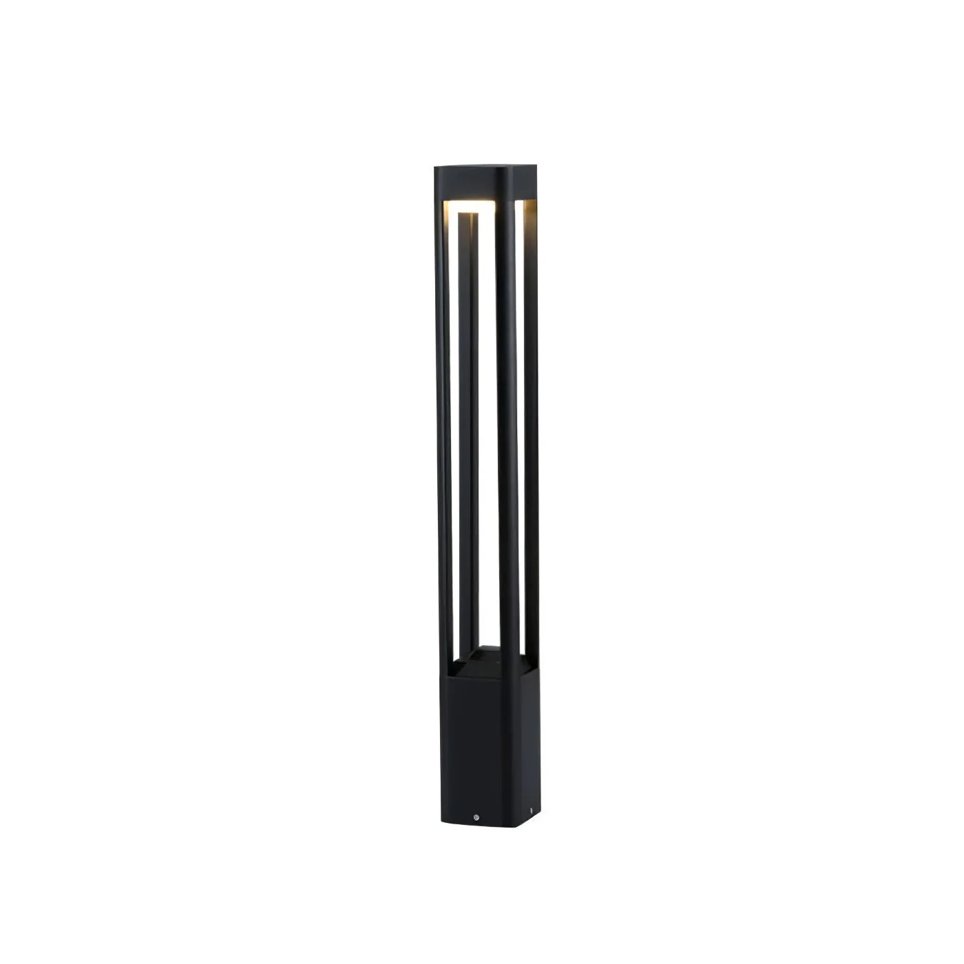Уличный светильник Rectangular Column Garden - ∅10см x 60см, черный, теплый свет