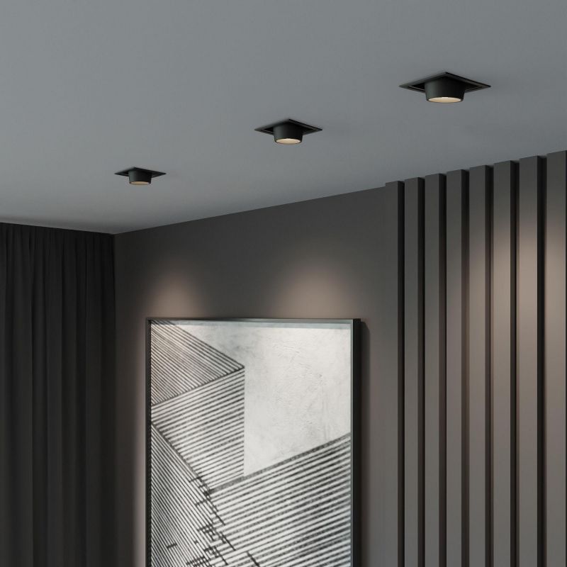 Потолочный светодиодный светильник Elektrostandard Conner 8W 4000K чёрный 25087/LED