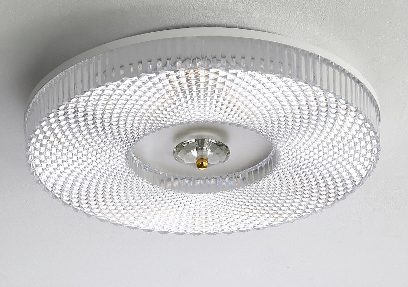 Потолочный светильник Ayla LED Flush Mount - ∅40см х 7см, белый, теплый свет