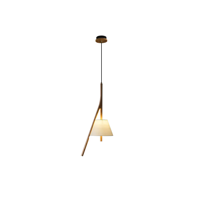 Подвесной светильник Nanzhi Wood - 2 плафона, модель B+D ∅68см х 150см, дерево, теплый свет