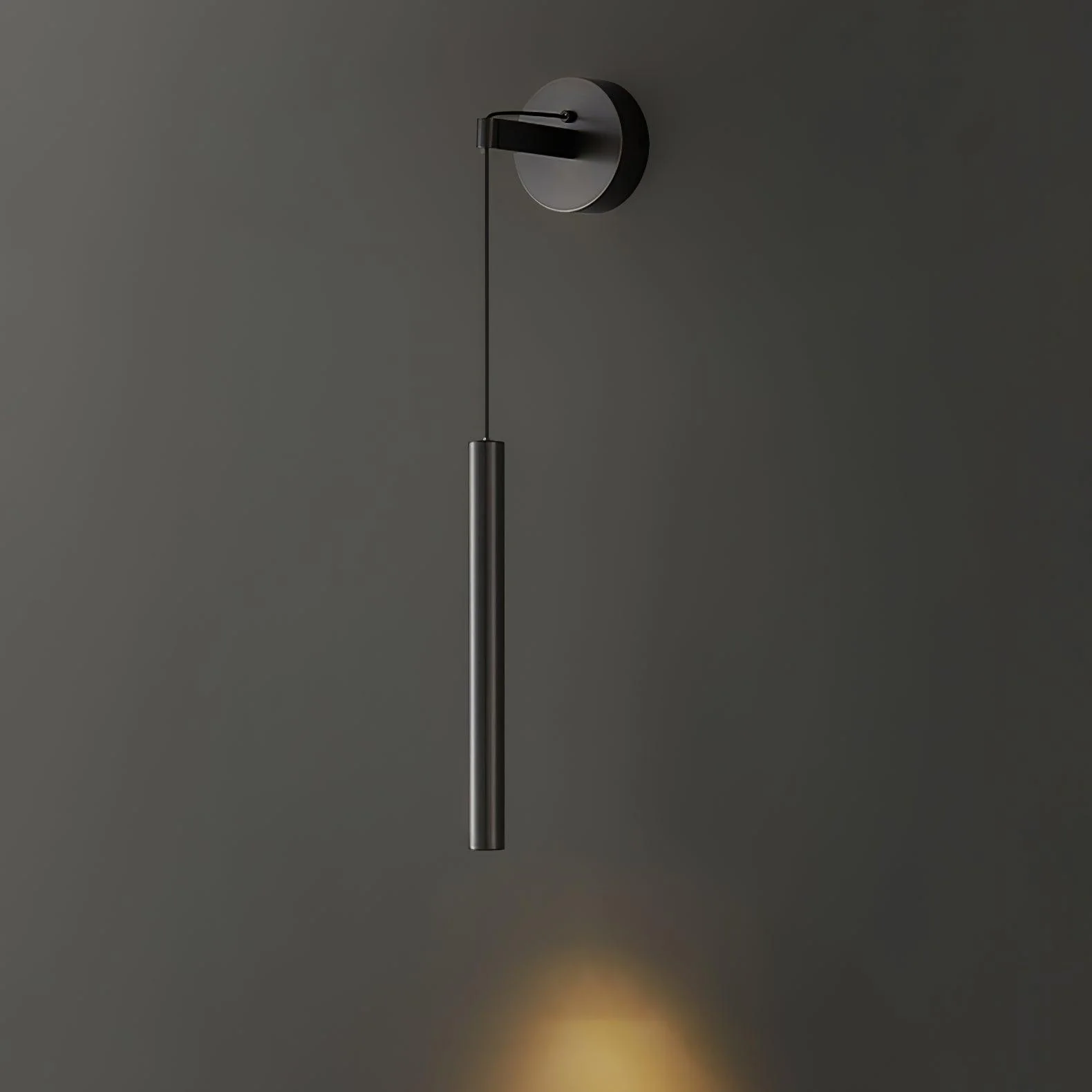 Настенный светильник Brass Line - ∅10см x 60см, латунь, холодный свет