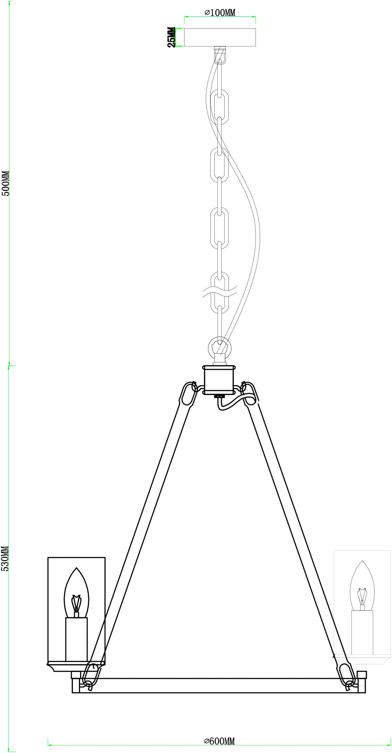 Люстра подвесная Arte Lamp Dalim A7014SP-8BK