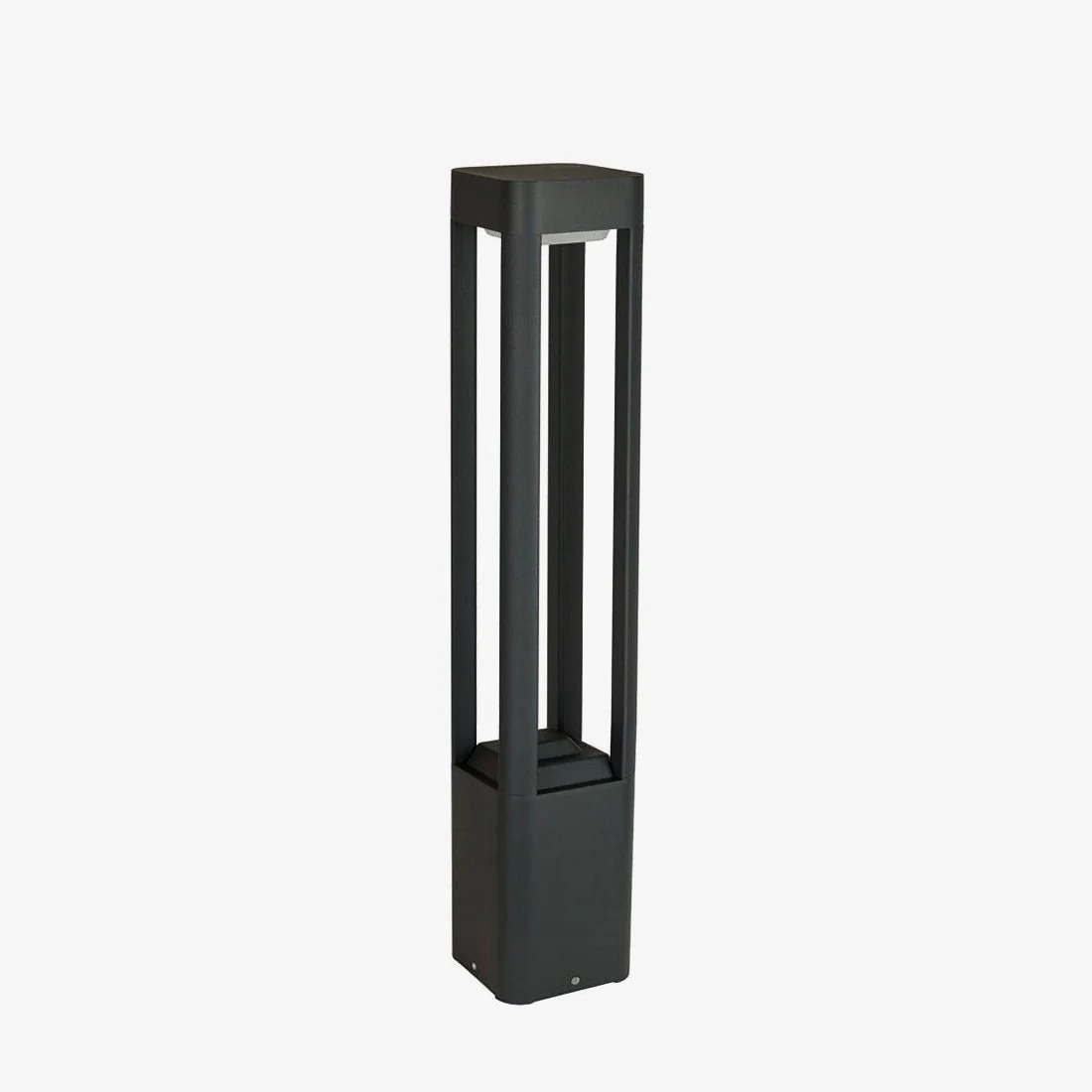 Уличный светильник Rectangular Column Garden - ∅10см x 60см, черный, теплый свет