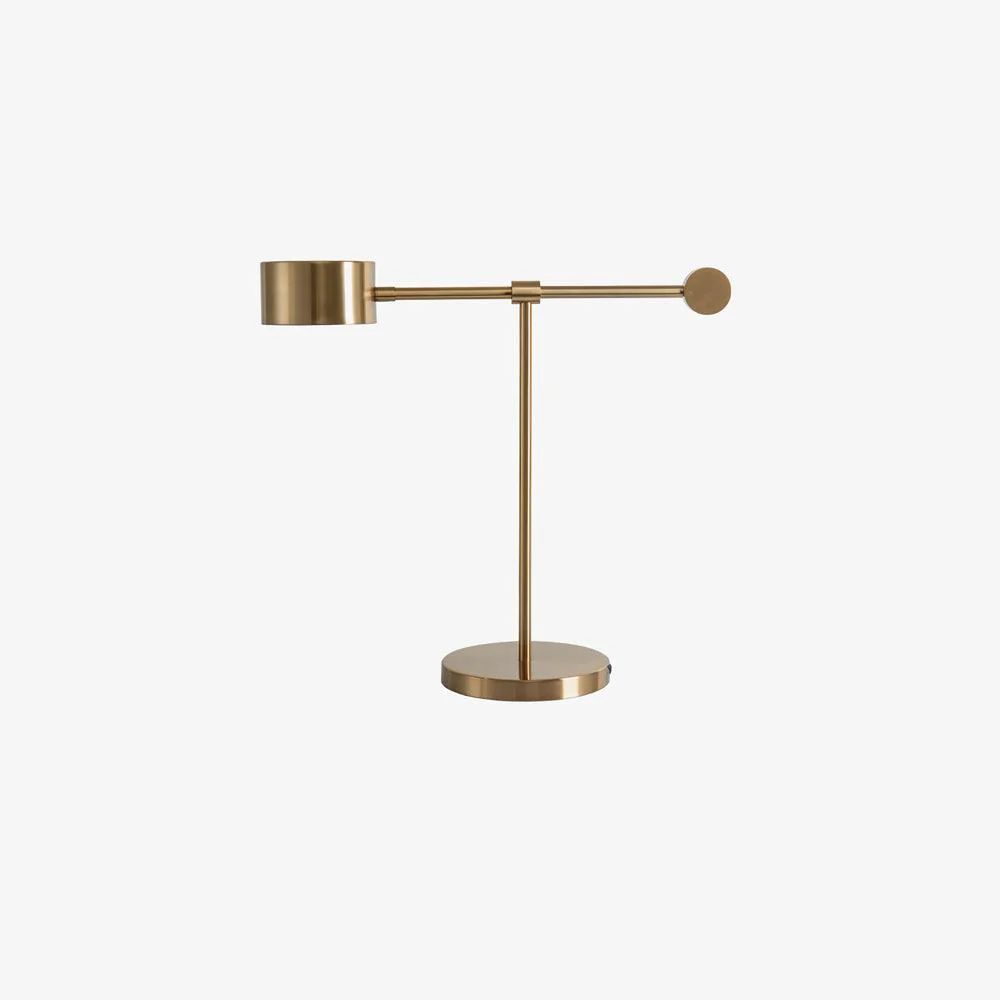 Lever Office Table Light - L 19.7″ x H 16.9″  / L 50cm x H 43cm / Gold / US plug