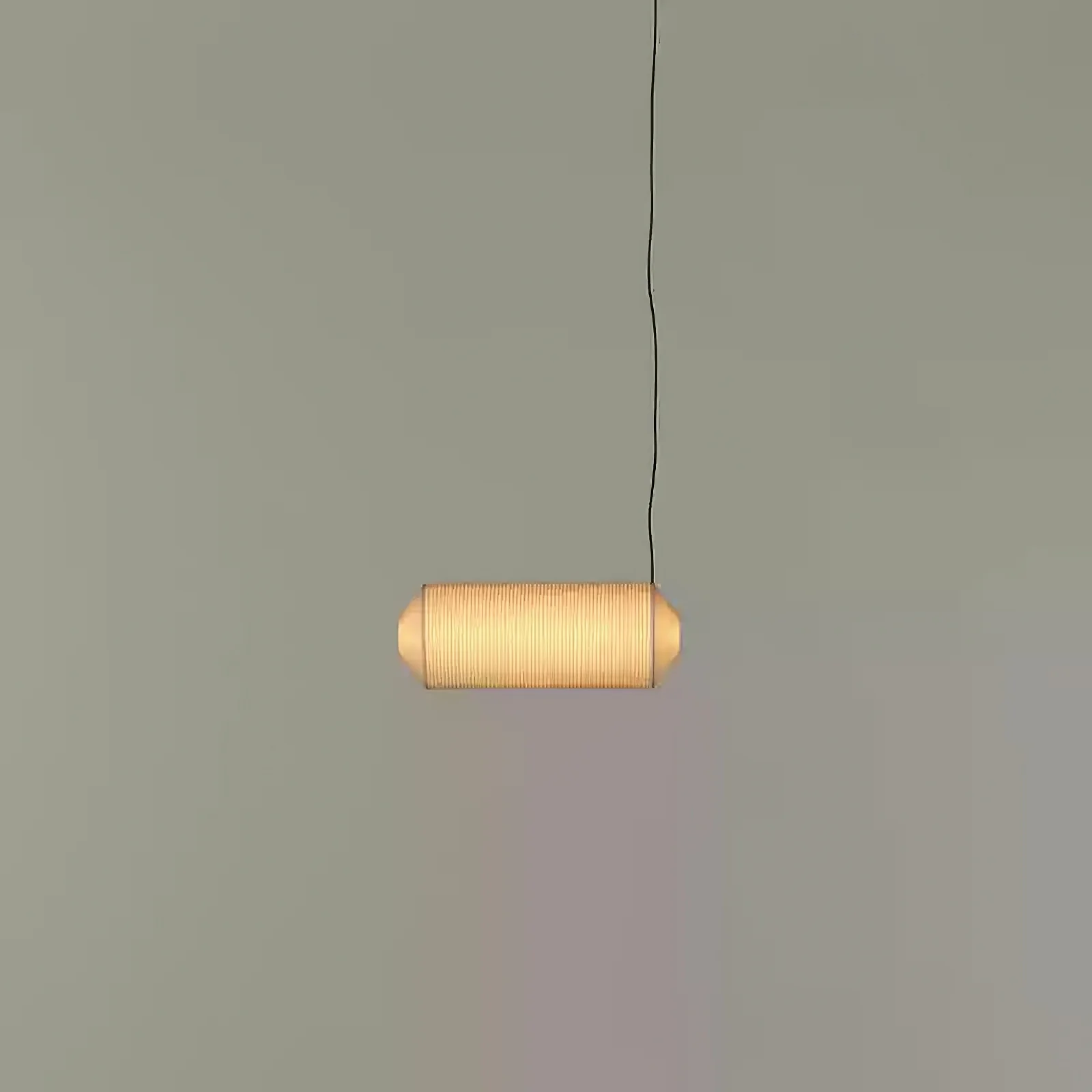 Подвесной светильник Tekio Washi Paper - 67см х 25см, белый, теплый свет