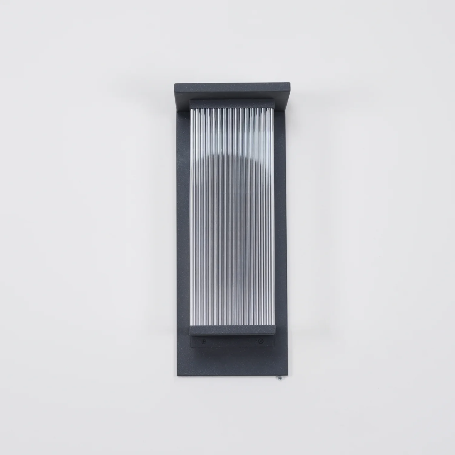 Oleron Box Outdoor Solar Wall Lamp - Set of 2 / Black / Warm Light
