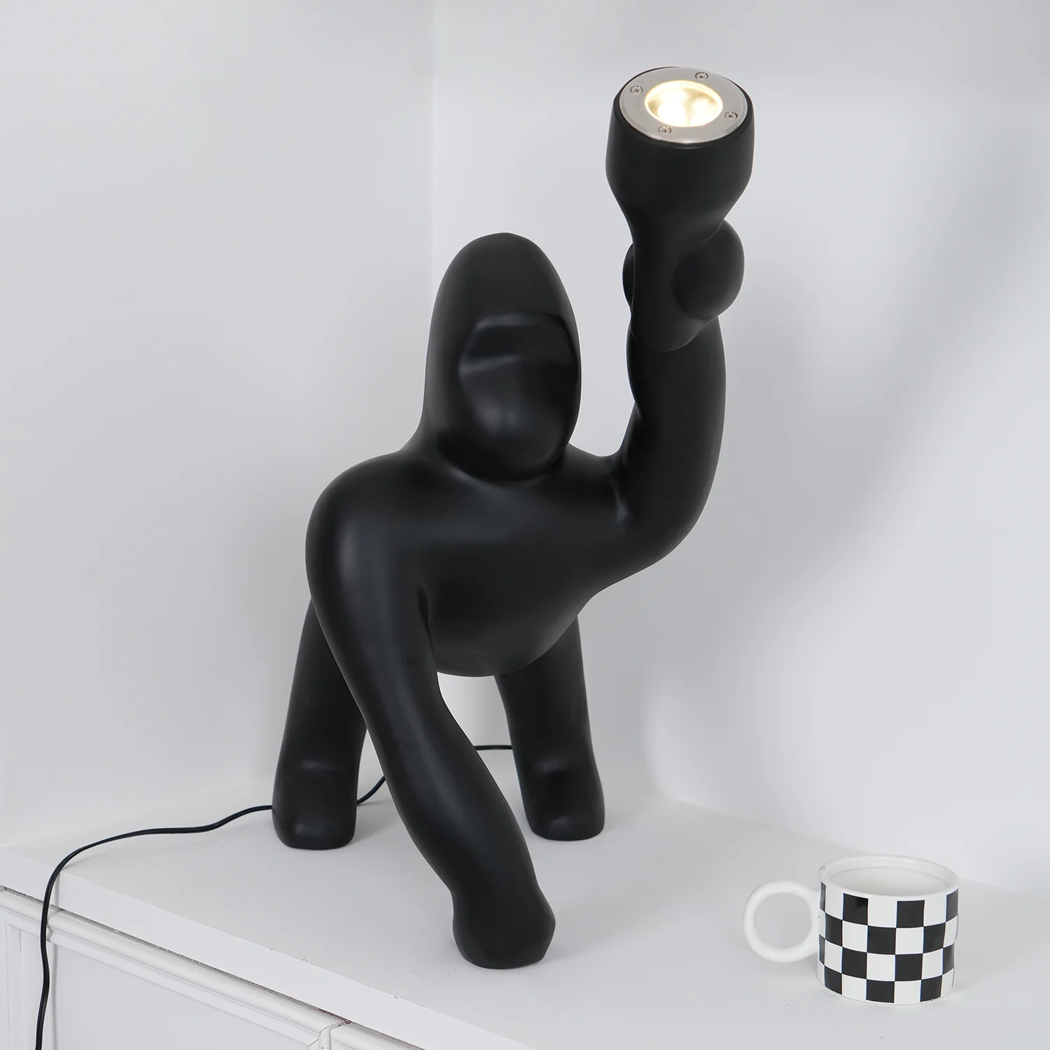 Торшер Kong - большой, модель A ∅175см x 140см, черный