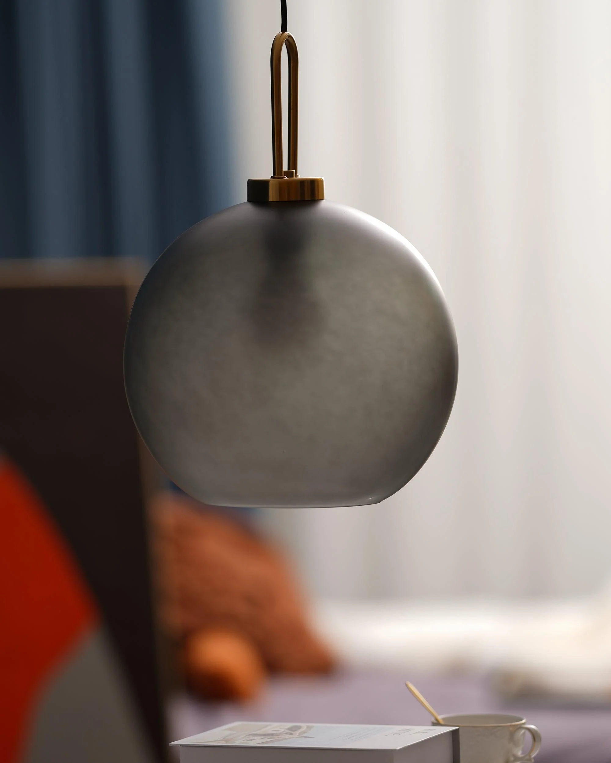 Подвесной светильник Glass Pendant Swag - ∅25см х 34см, прозрачное стекло
