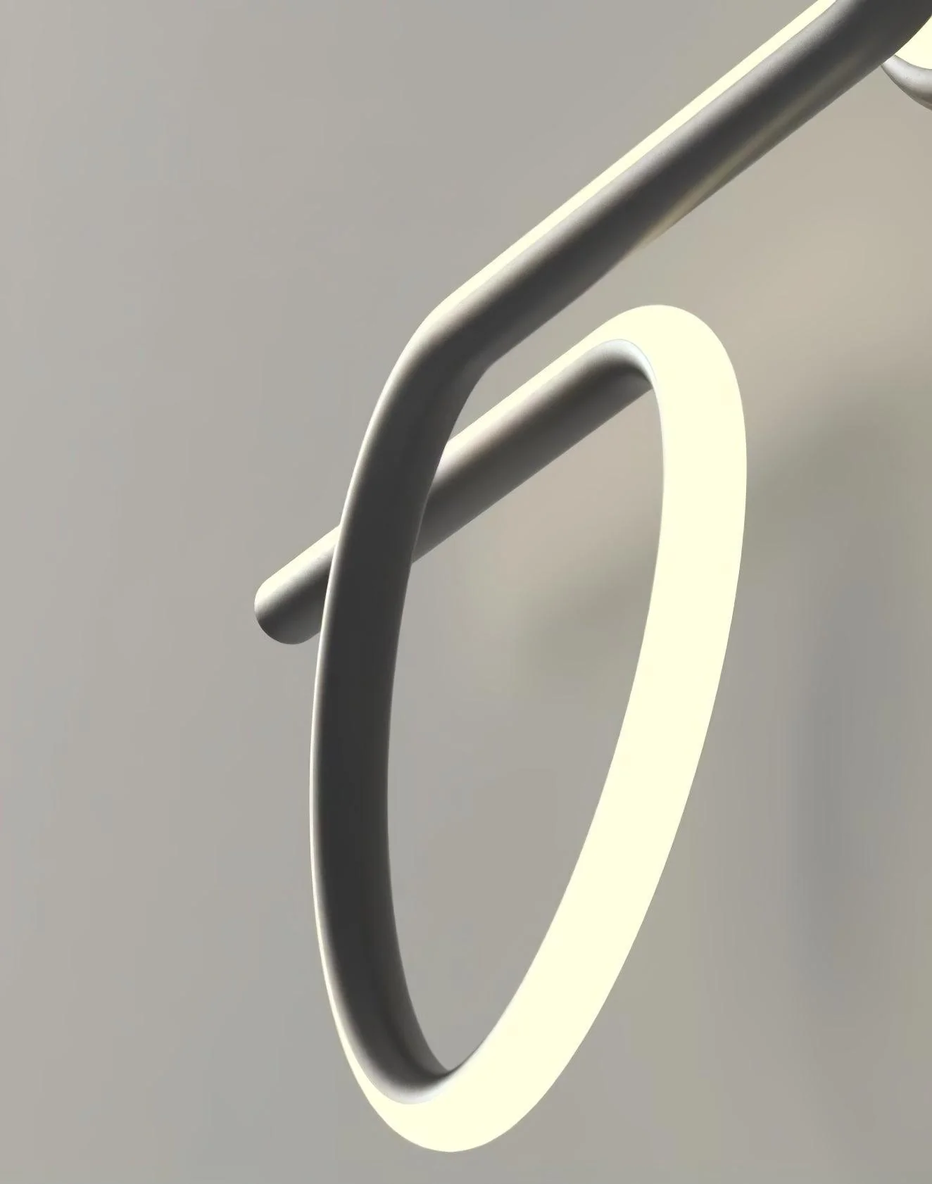 Rhythmic Line Wall Light - 1 ring ∅ 23.6″ x H 7.1″ / Dia 60cm x H 18cm Set of 2 / Black / Three-Color Changing Light