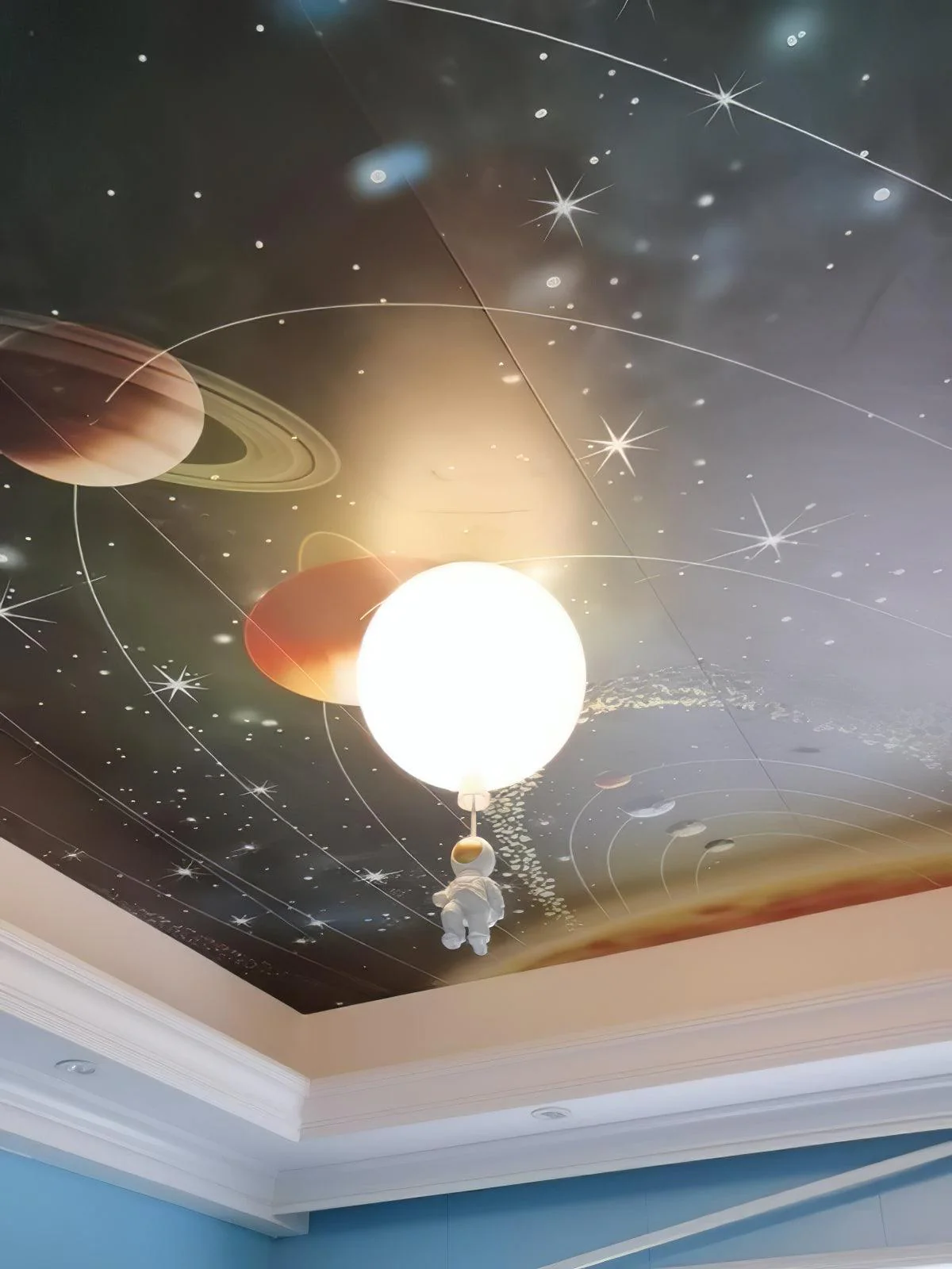 Потолочный светильник Frosted Balloon - ∅35см, оранжевый