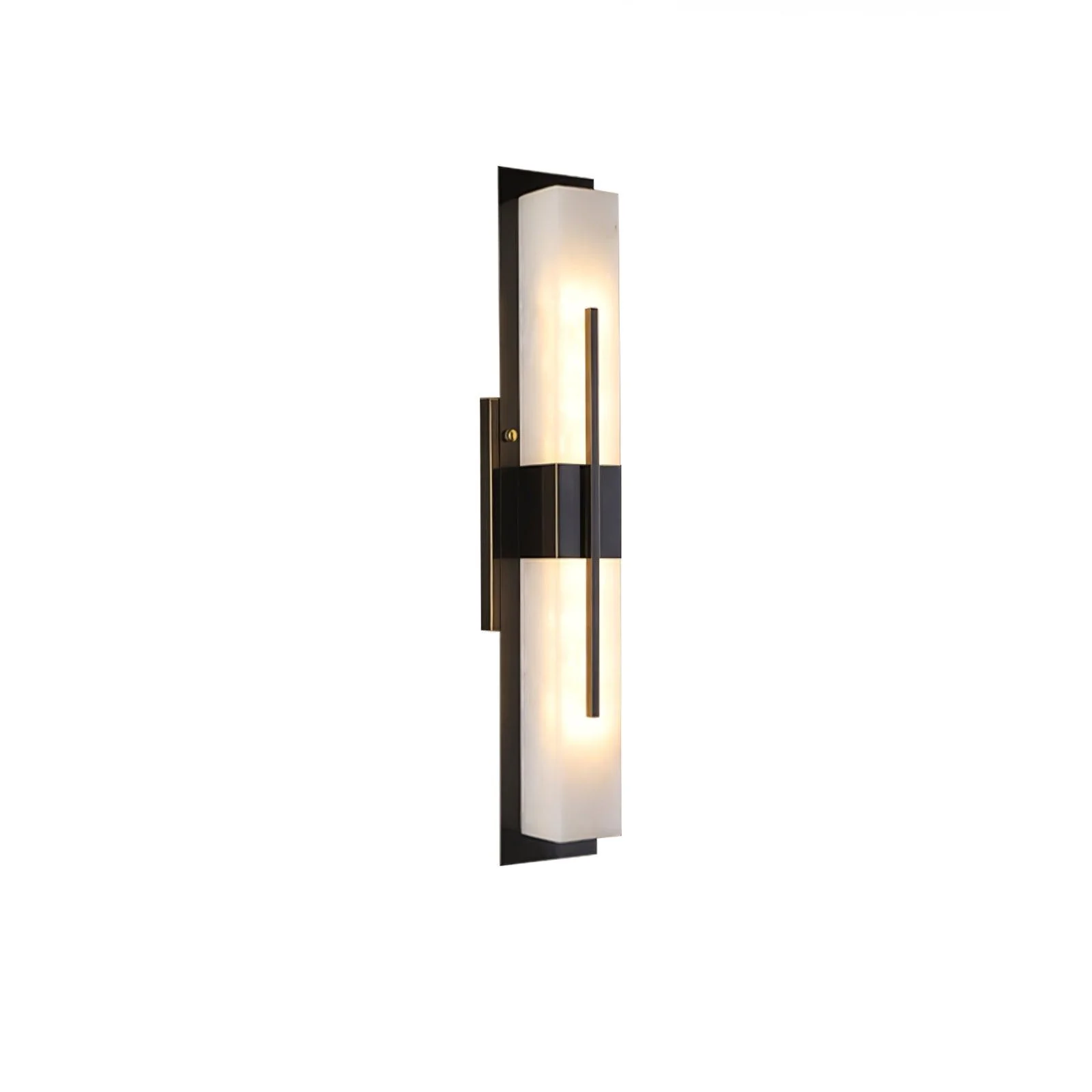 Possini Outdoor Wall Light - Set of 2 / Black & White / Cool Light