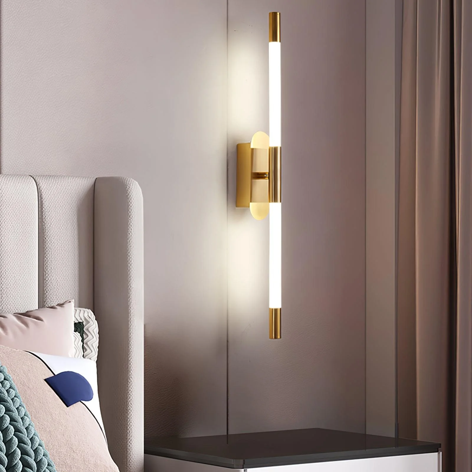 Agnes Sconce - Set of 2 / Gold / Neutral Light