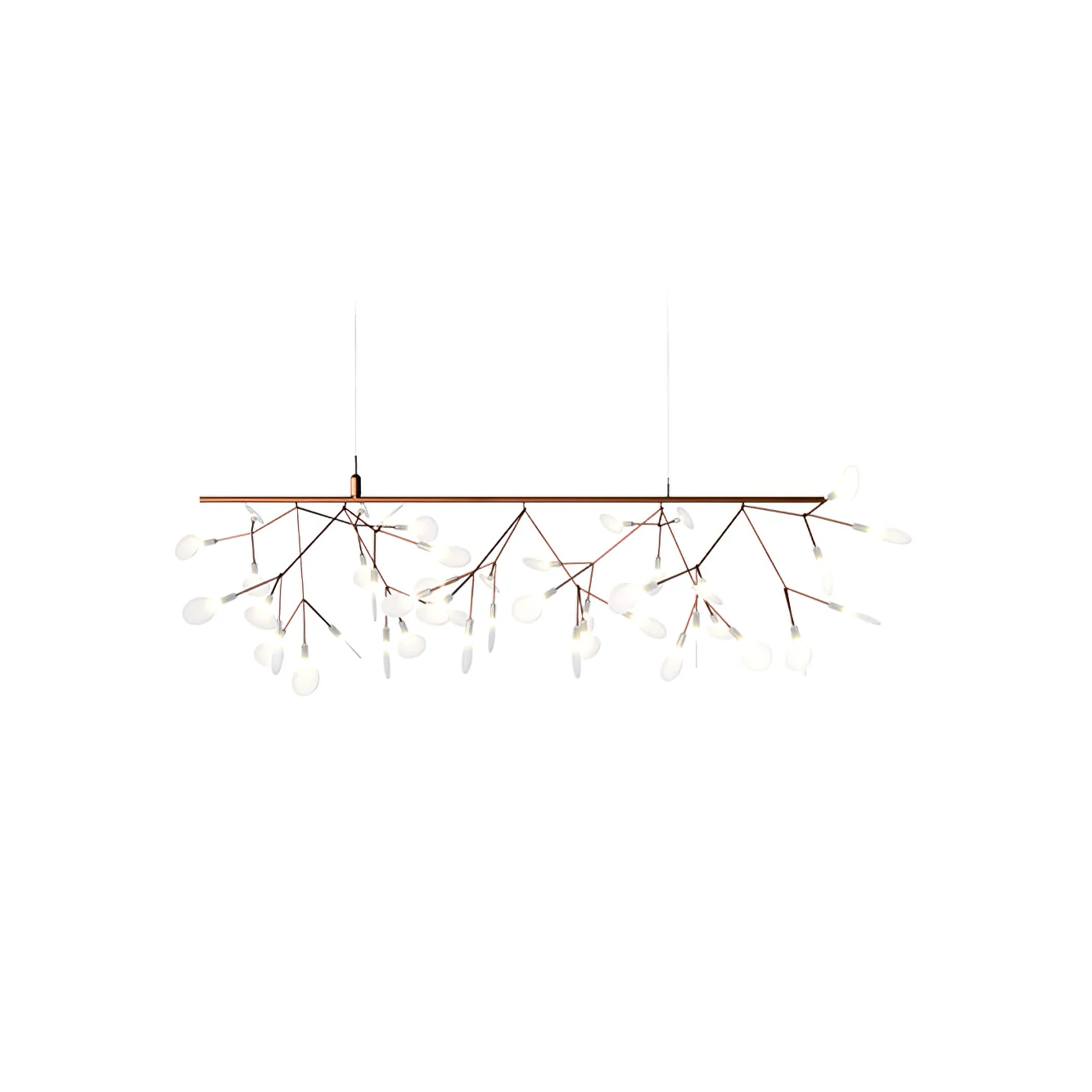 Люстра Rose Gold Firefly LED - 81 источник света ∅100см x 40см, розовое золото, холодный свет