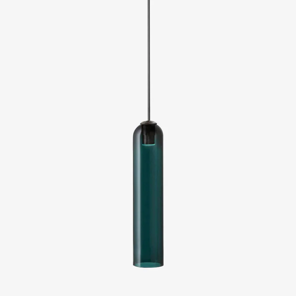 Подвесной светильник Long Tube Glass - ∅10см x 120см, золотой, прозрачный