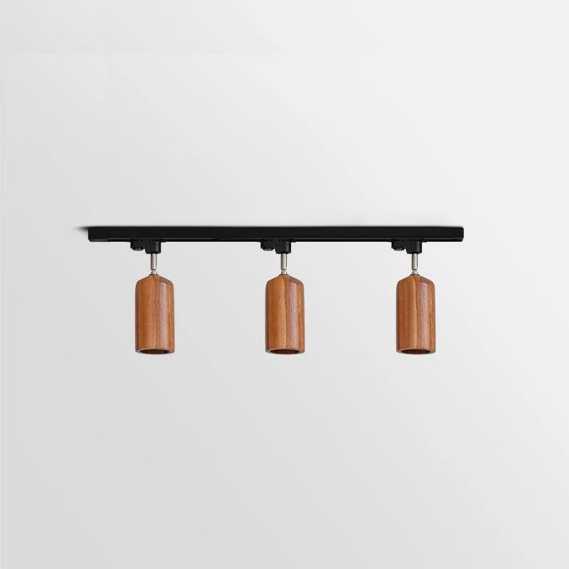 Трековый светильник Wood Track - 3 источника света 150см x 26см, дерево