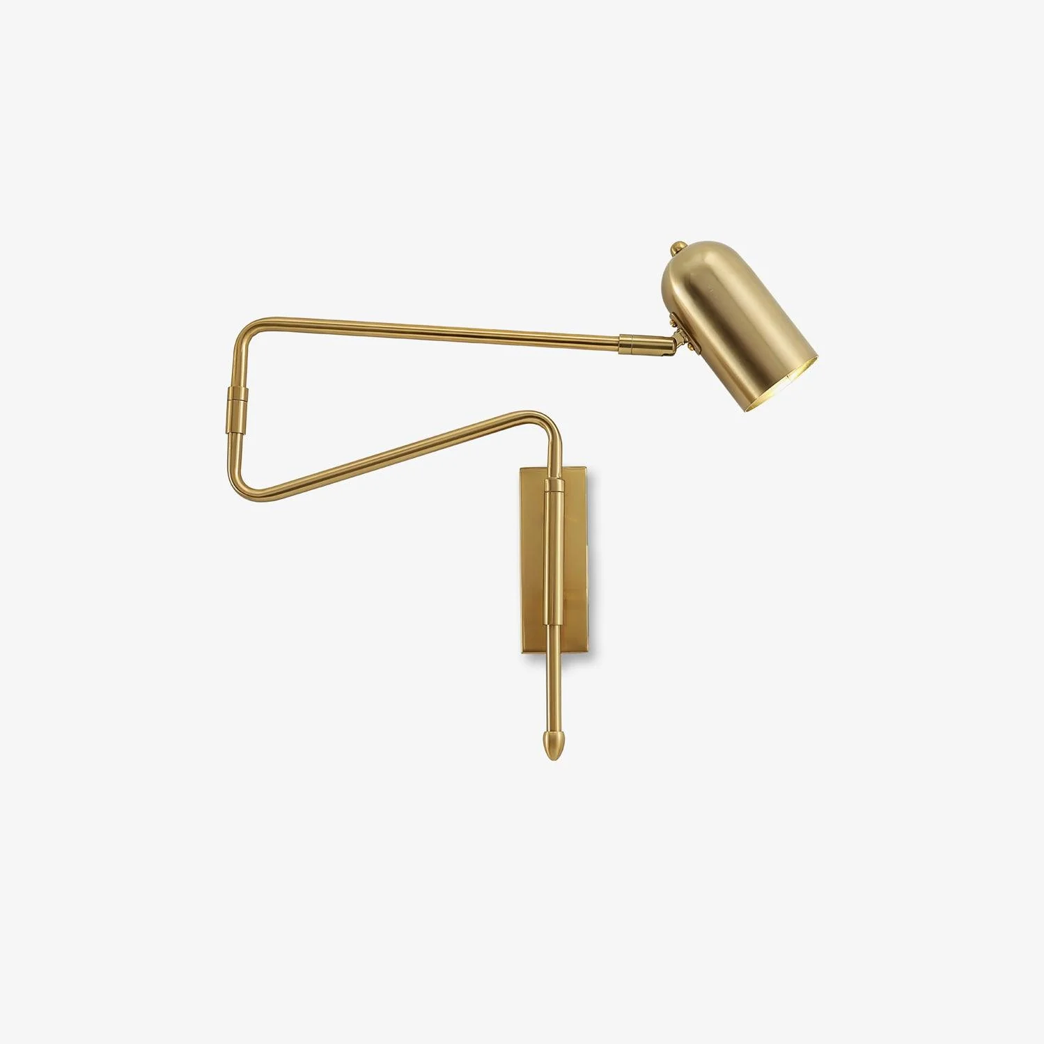 Настенный светильник Adjustable Arm Plug In - модель A, 42см x 41см, золотой