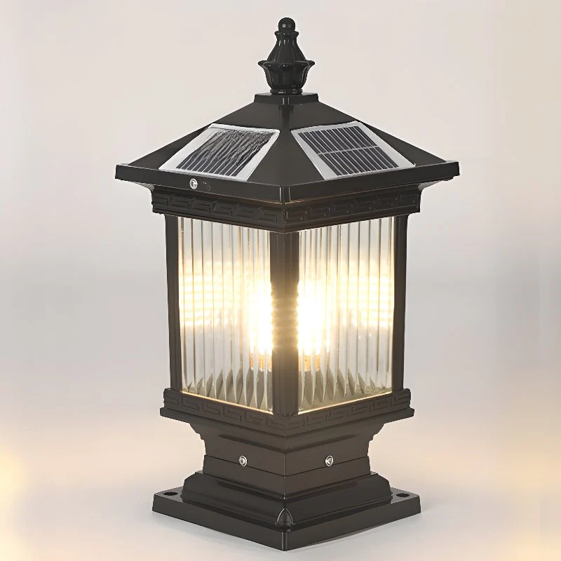 Уличный светильник Solar Classic Lantern - модель A, 20см x 20см x 40см, черный, прозрачный