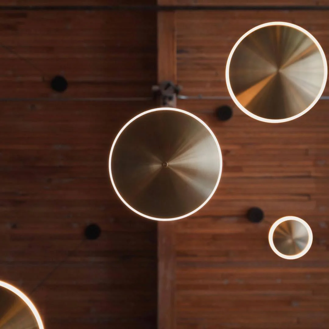 Подвесной светильник Chrona Dish - ∅30см x 20см, медь, горизонтальный
