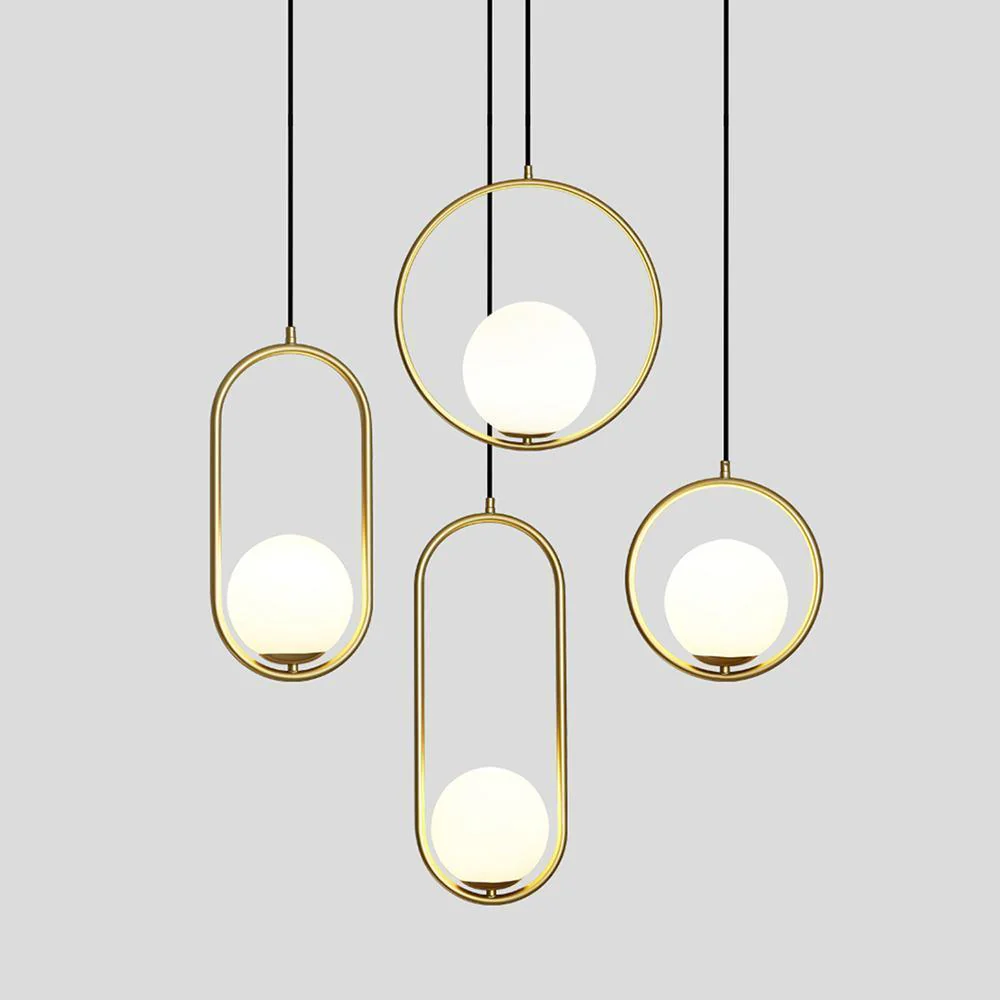Подвесной светильник Mila Brass - ∅35см, серебряный