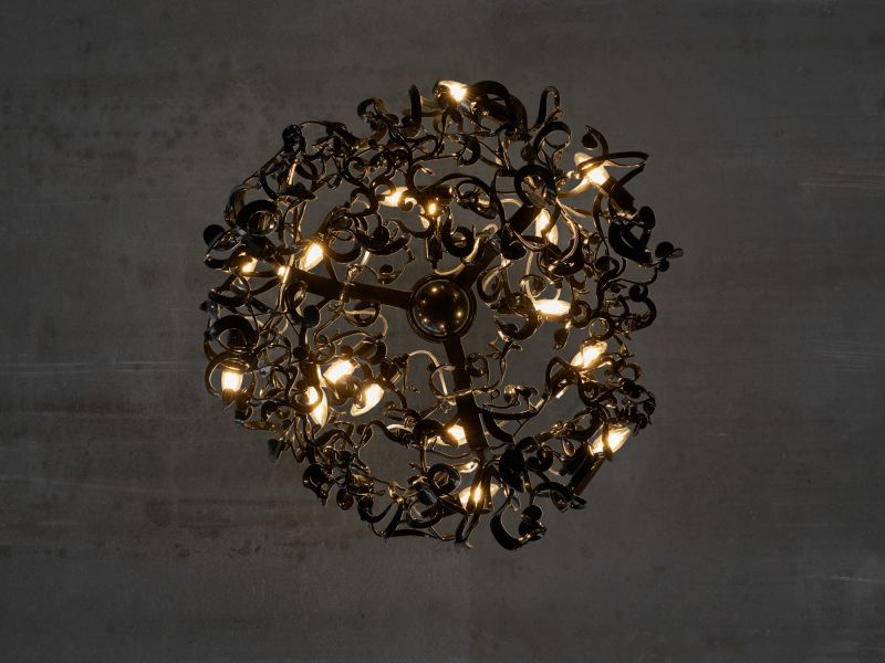 Люстра Singularis craft Aura черный глянец 800*400*800
