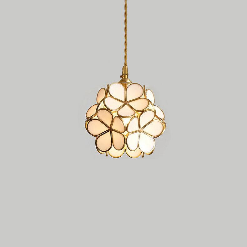 Подвесной светильник Glass Petal - ∅20см x 20см, розовый