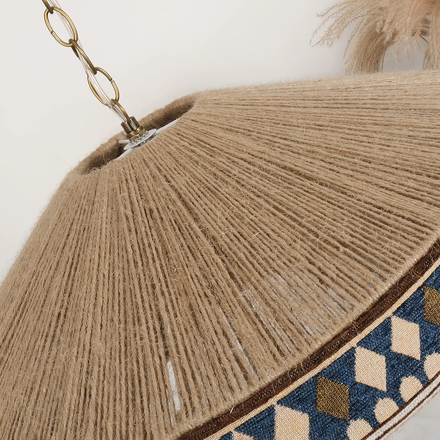 Подвесной светильник Bohemian Fringe - модель В ∅22см x 32см, бежевый