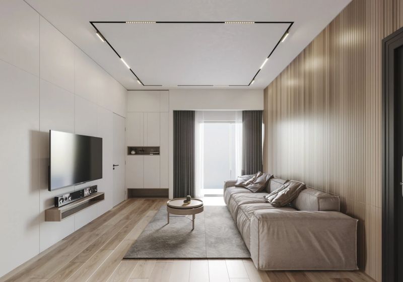 Профиль-трек Denkirs SMART ONE, для натяжных потолков, 2 м, алюминий, черный TR2022-BK