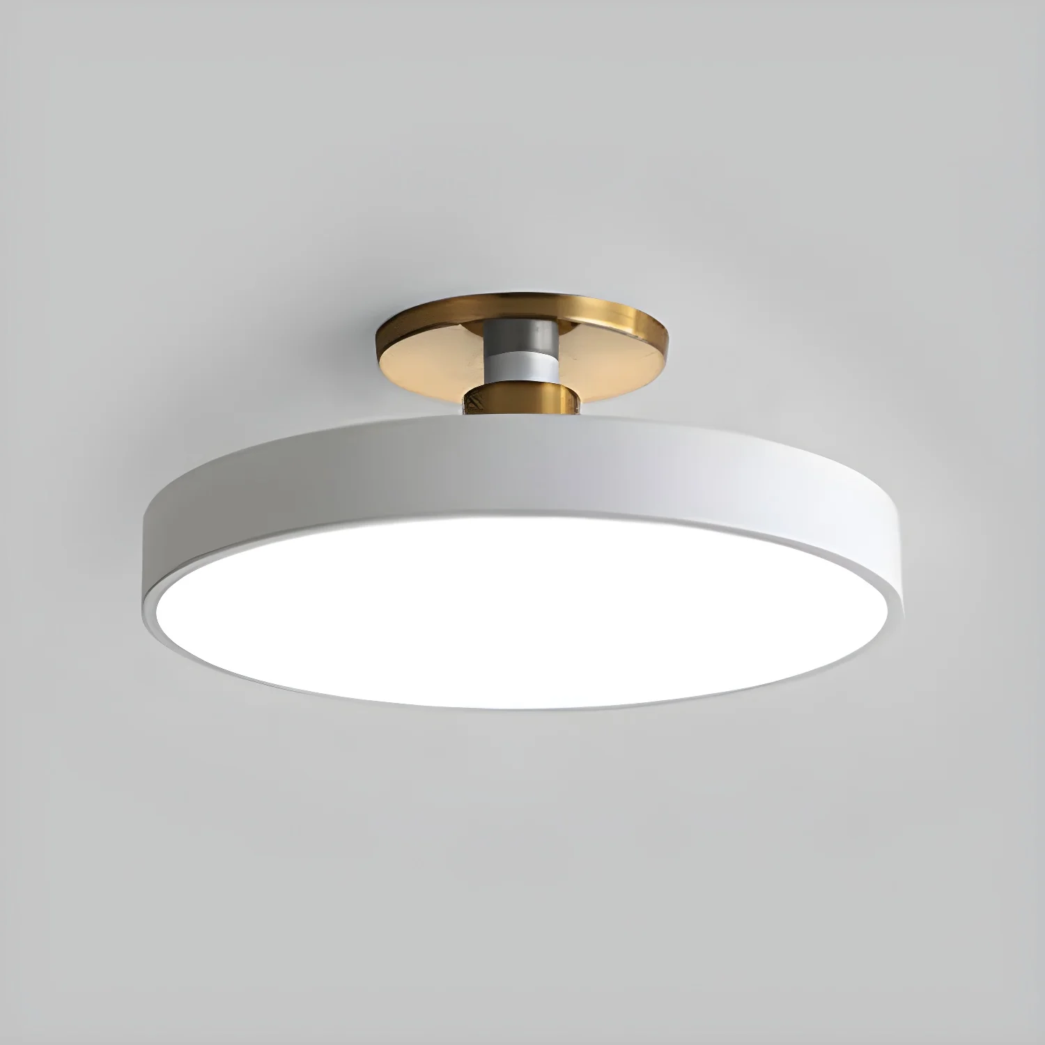 Потолочный светильник Isla Flush Mount - ∅30см x 13см, черный, теплый свет