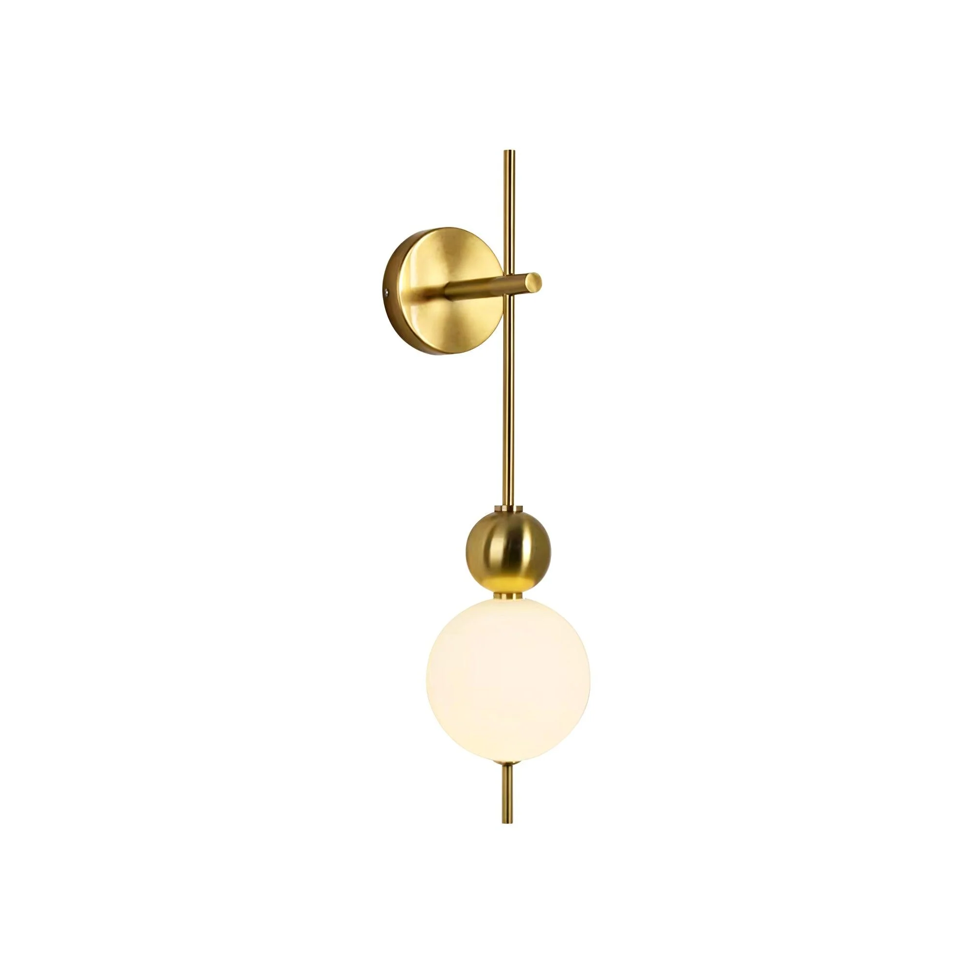 Candied Haws String Wall Lamp - ∅ 10.2″ x H 32.3″ / ∅ 15cm x H 82cm Set of 2 / Gold & White / Warm Light