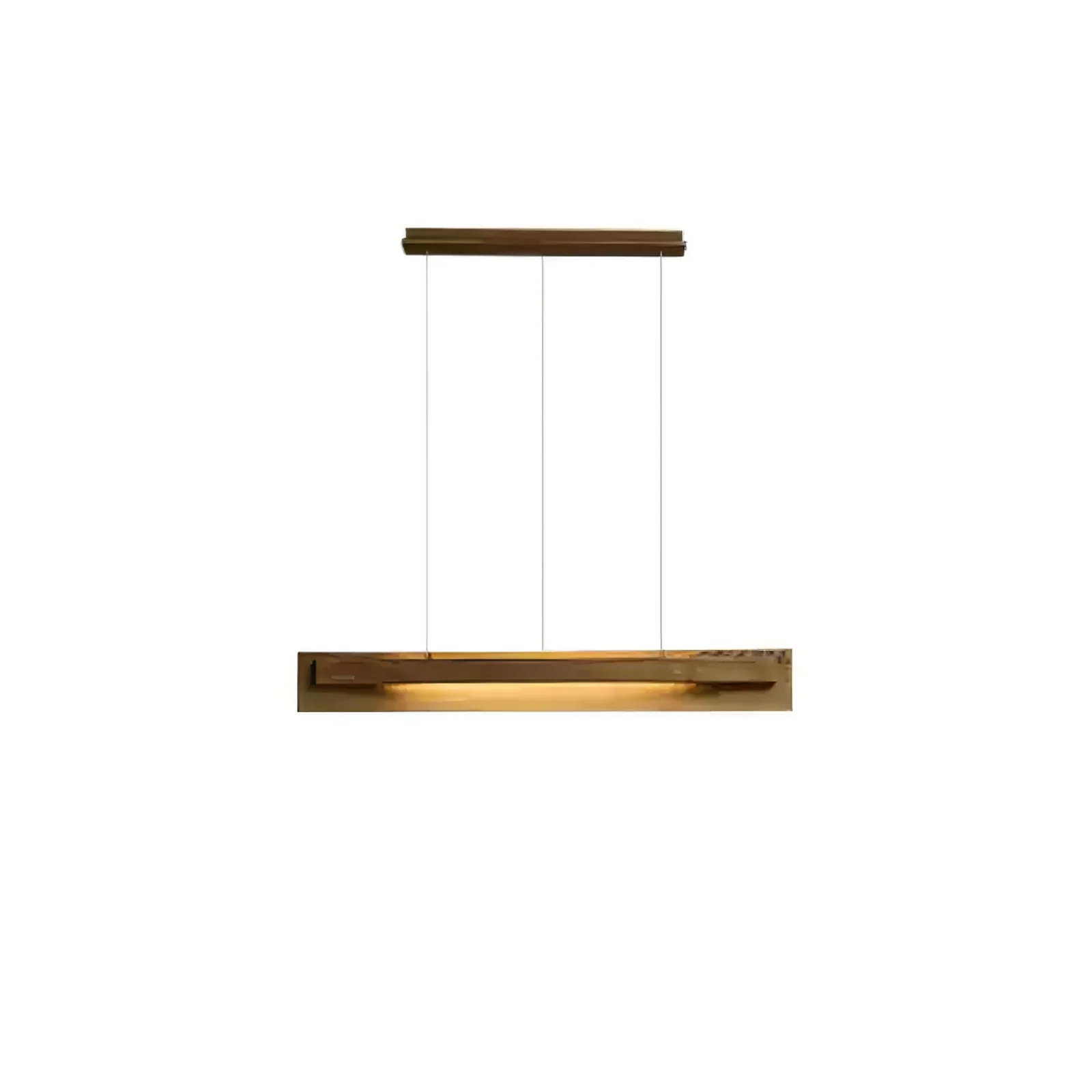 Подвесной светильник Lucien Linear - 120см x 15см, черный, теплый свет