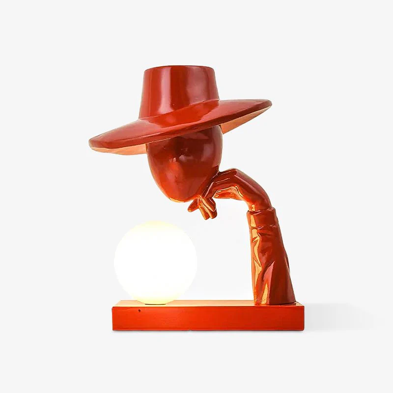 Juni Resin Novelty Lamp - ∅ 11″ x H 14.2″  / Dia 28cm x H 36cm / Blue / US plug