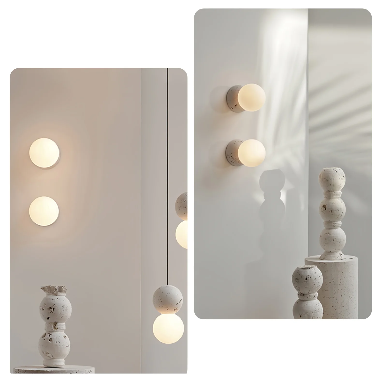 Origo Wall Lamp - W 20cm x H 12cm Set of 2 / Black