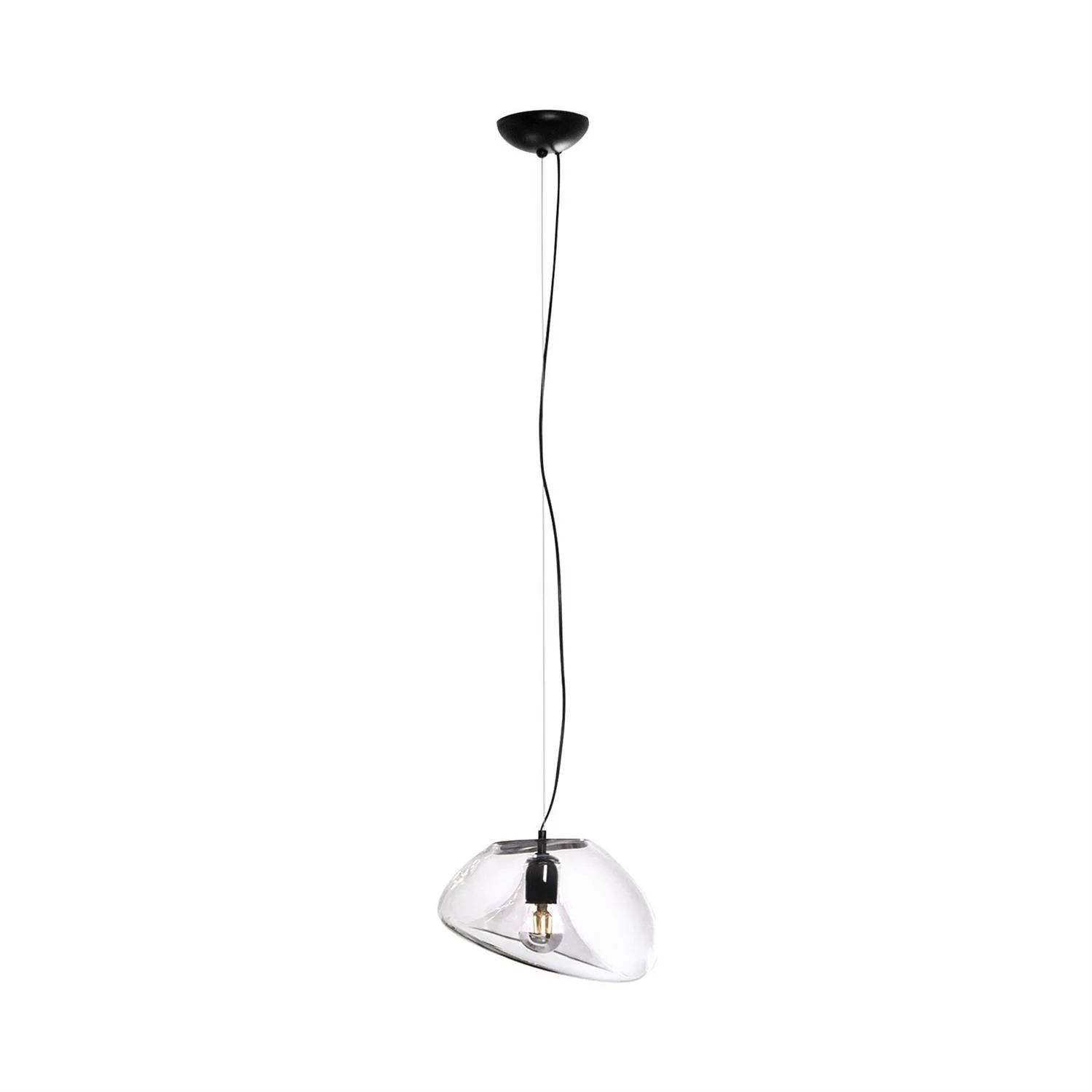 Подвесной светильник Suspended Water Drop - ∅30см x 150см, коньячный