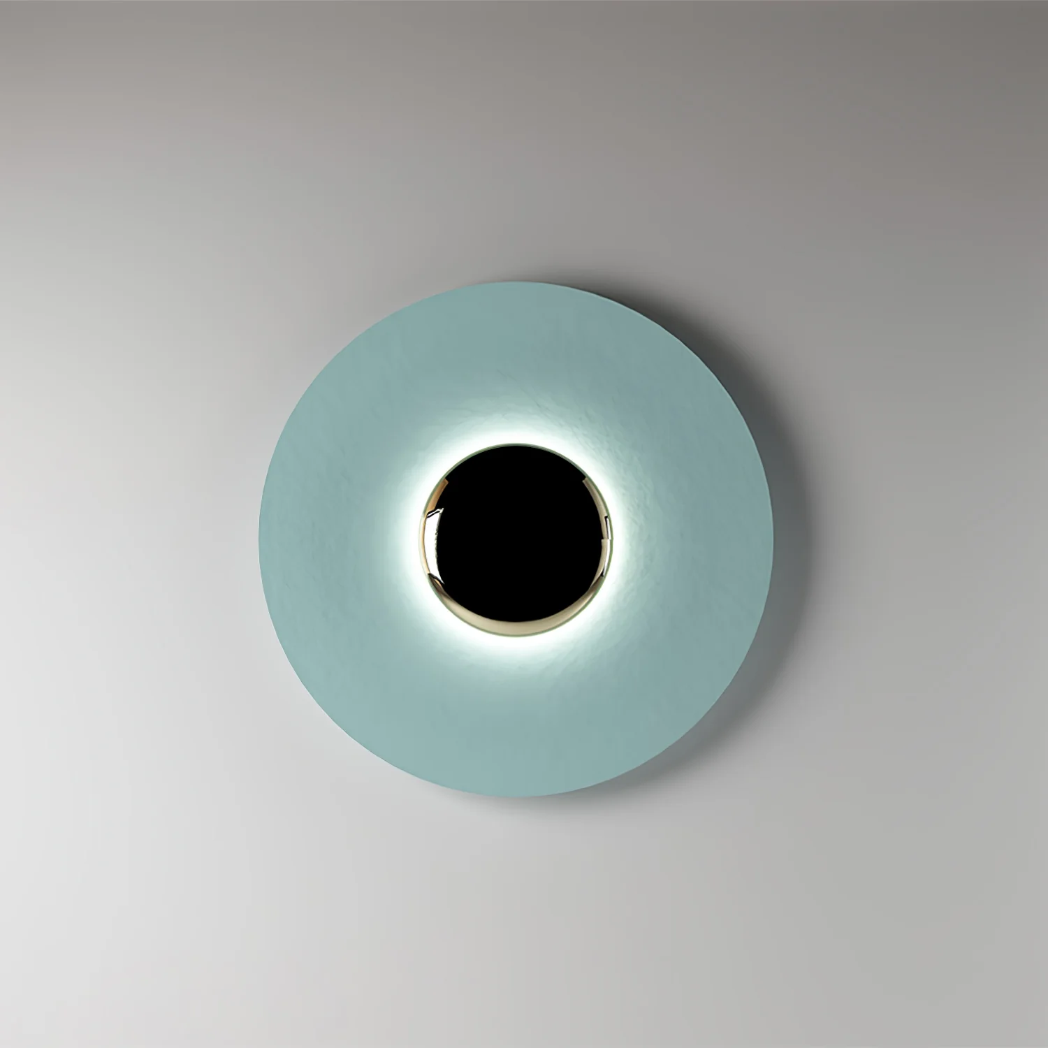 Simplicity Glow Wall Light - ∅ 15.7″ x H 15.7″ Set of 2 / White & Antique copper / Warm Light