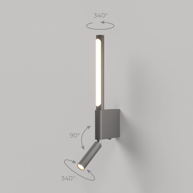 Светильник настенный светодиодный Sarca LED 4000К 40111/LED графит 4690389204524