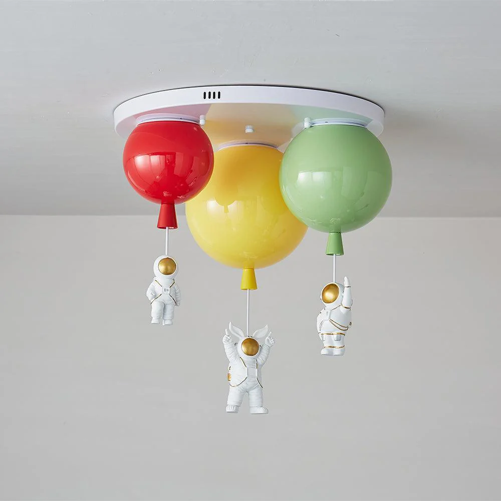 Потолочный светильник Astronaut Glossy Balloon - 5 источников света ∅70см, модель C
