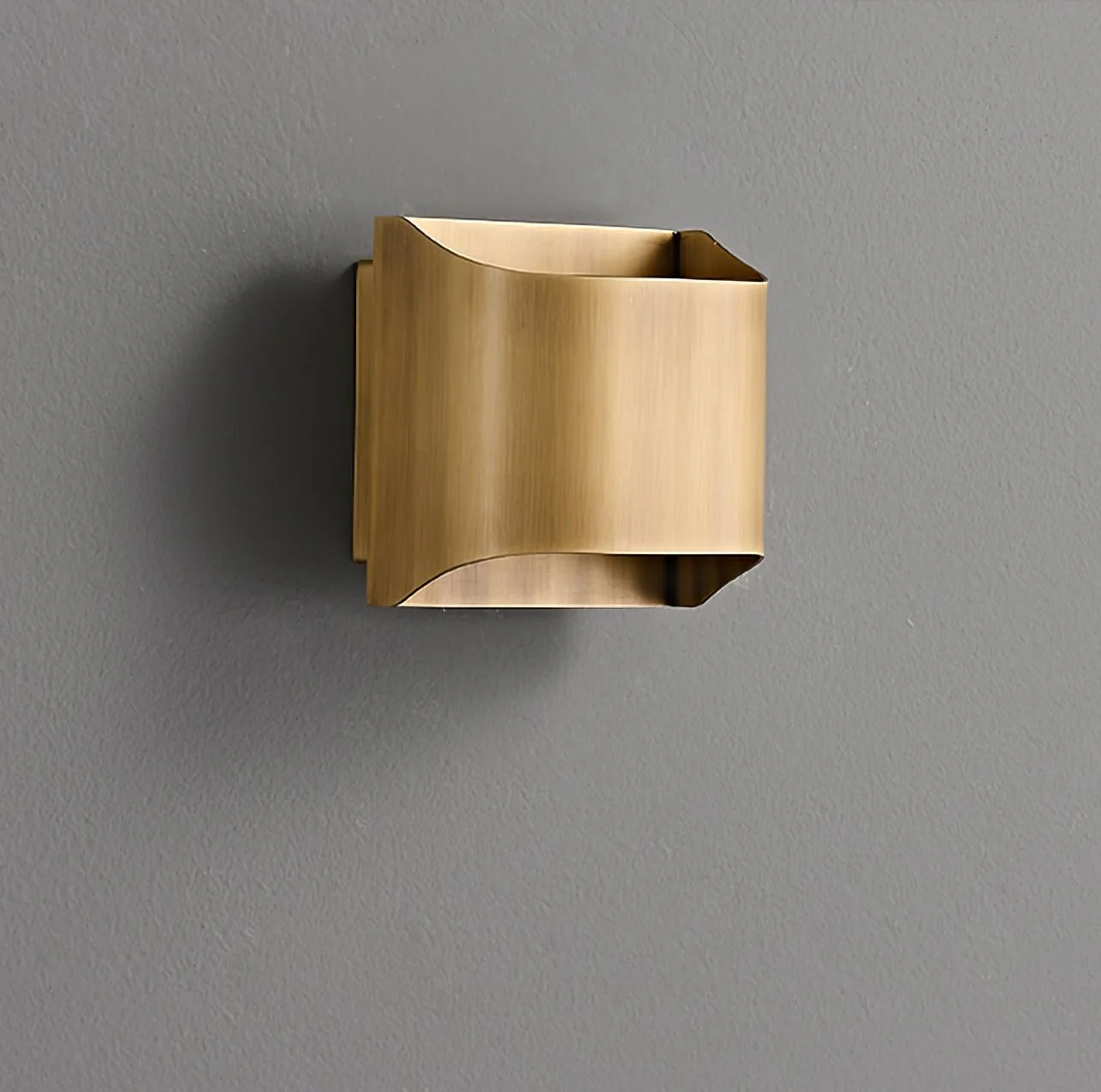 Настенный светильник Leclerc Brass - ∅10см x 30см, черный, матовый