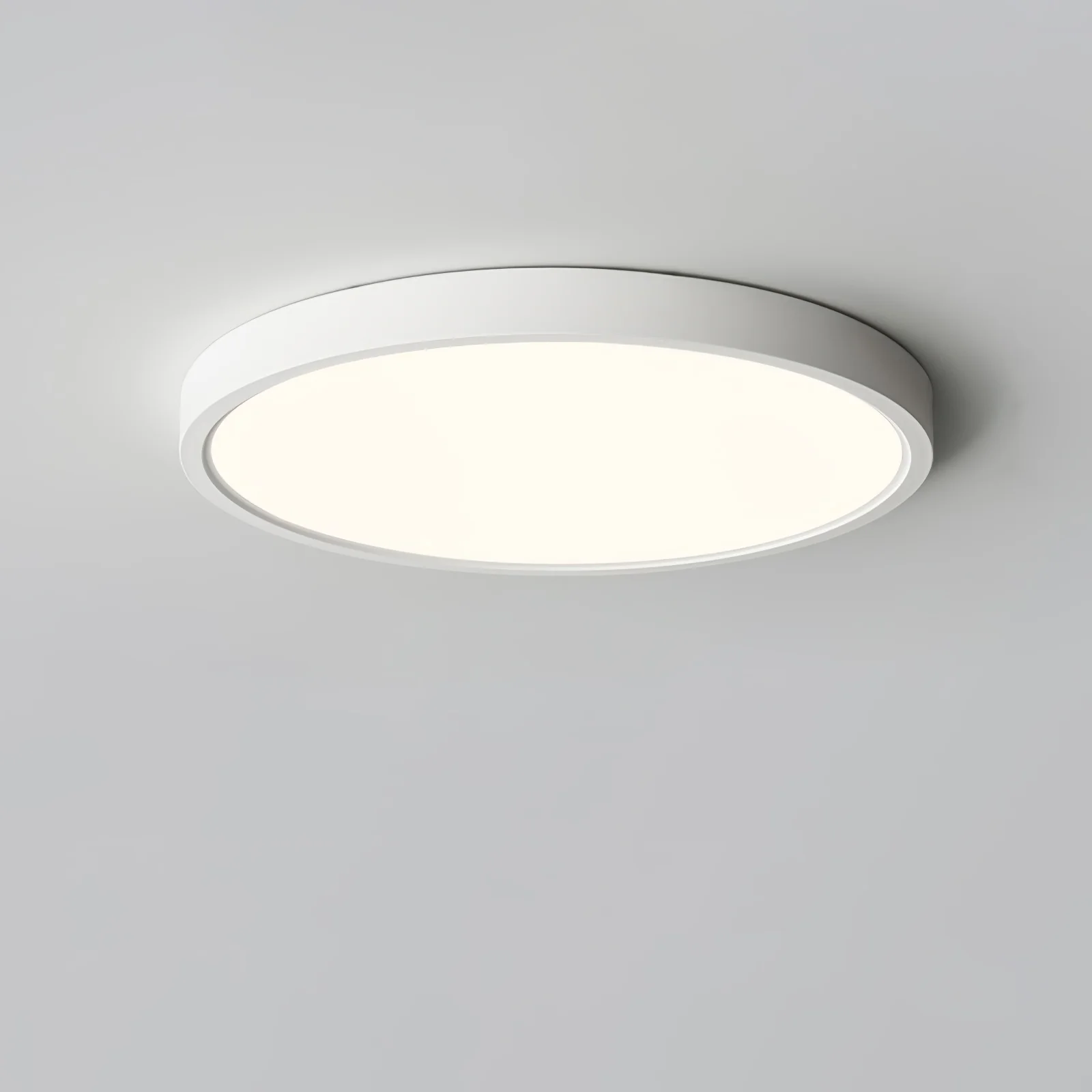Потолочный светильник Acrylic Thinnest Round - ∅50см х 3см, черный, теплый свет