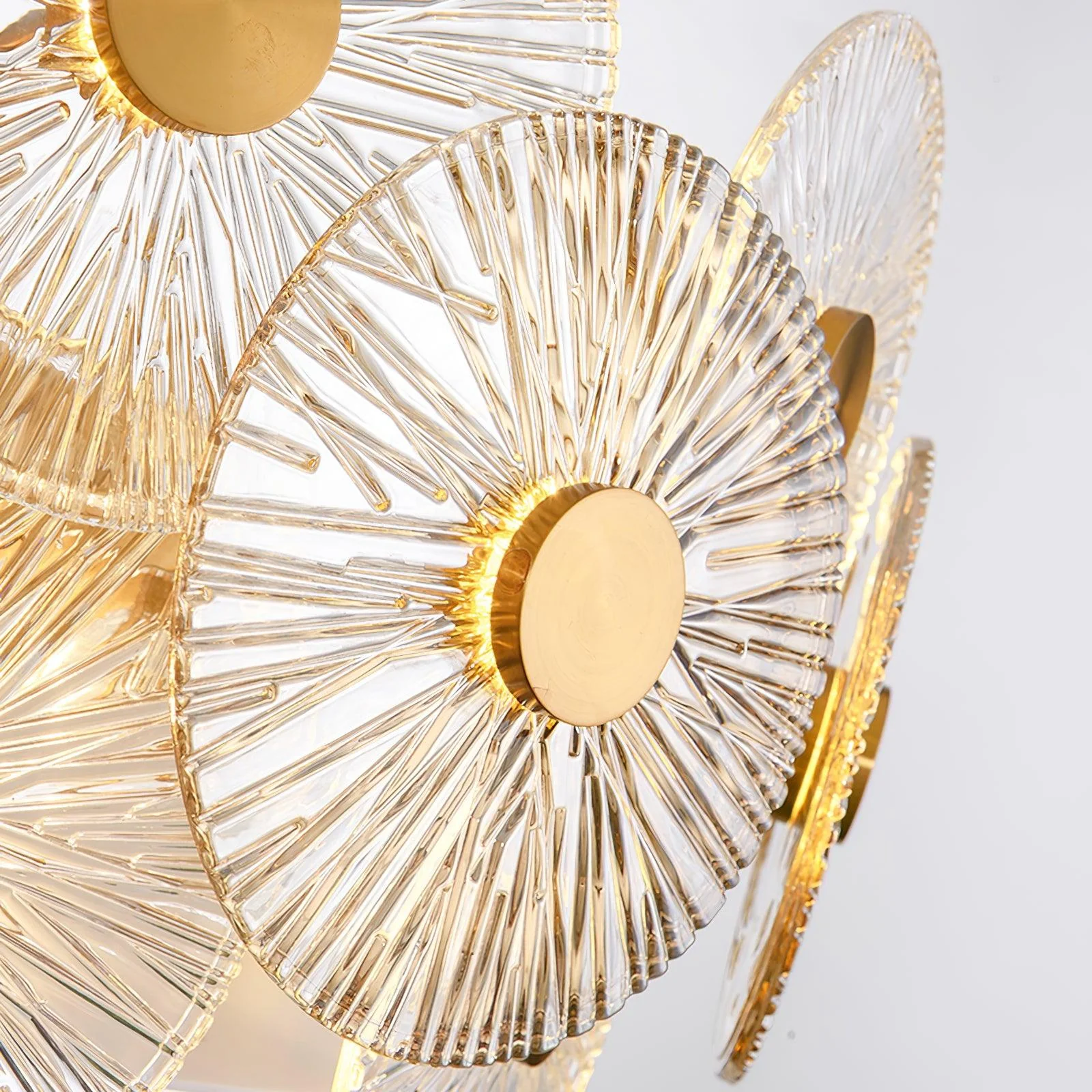 Люстра Maytoni Aster - ∅100см x 55см, янтарь, прозрачный, золотой