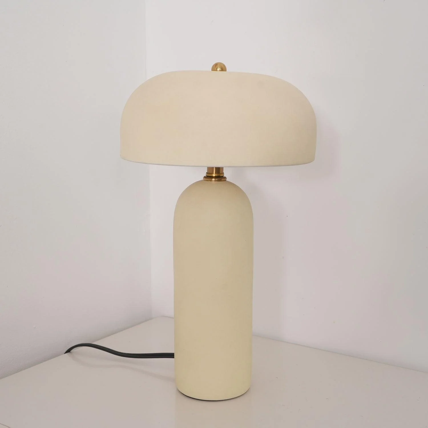 Fungi Glow Table Lamp - ∅ 8.7″ x H 13″ / Dia 22cm x H 33cm / White / UK plug